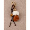 Fashion Personality Plush Cute Small Gloves Pendant Accessories Bell Braided Rope Bag Pendant Keychain