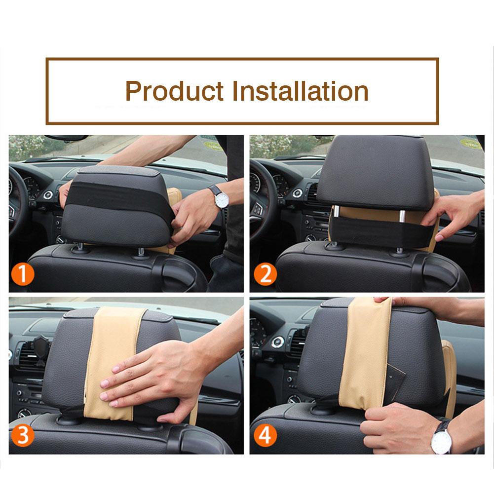 2020 Car Neck Pillow 3D Memory Foam Head Rest Adjustable Auto Headrest Pillow Travel Neck Cushion Support Holder Seat Pillow