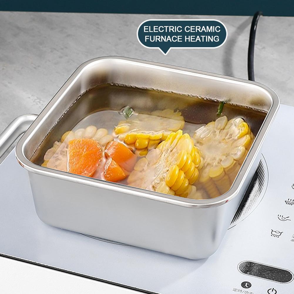 New Stainless Steel Lunch Box,Portable Side Dish Container with Carrying Handle for for Grains Vegetables,Food Sealed Container