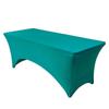 4-6FT Stretch Table Cover Set: Rectangular Elastic Tablecloth for Conference, Wedding, Banquet, Cocktail Events