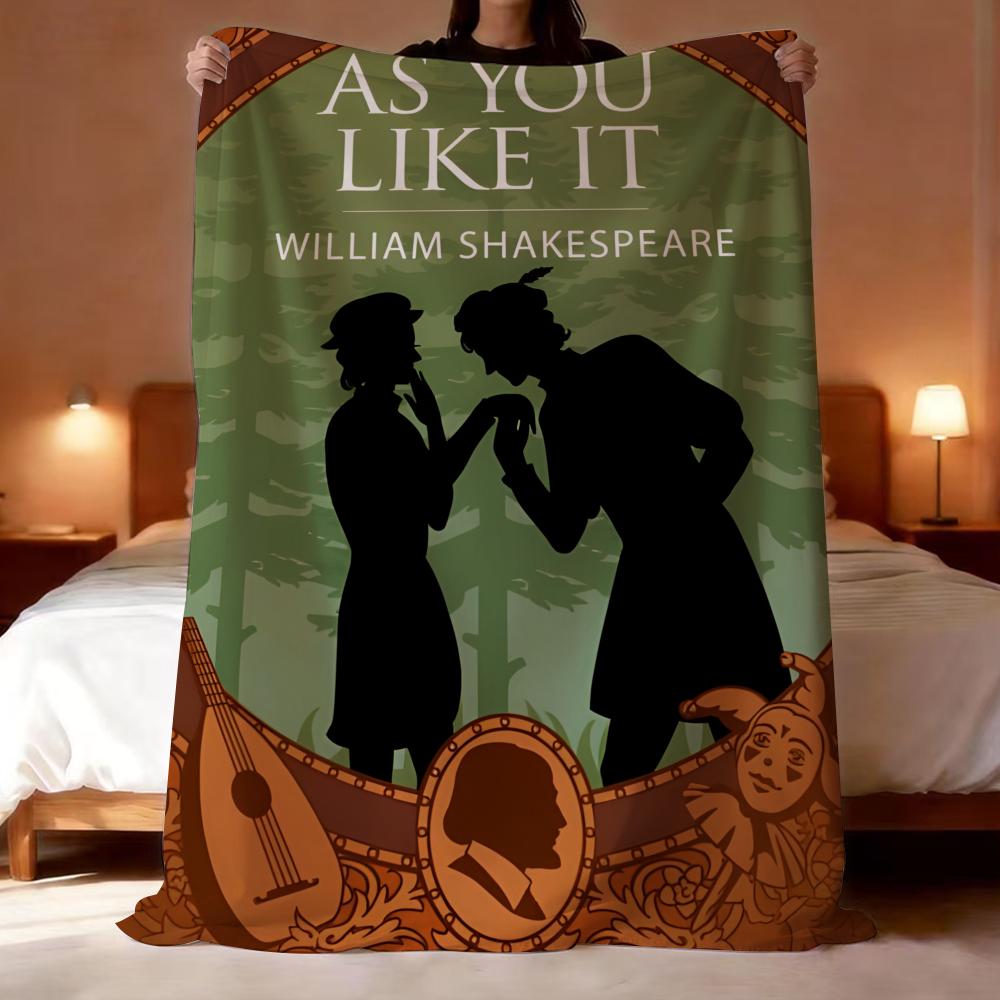 As You Like It Throw Lightweight 240G Flannel Blanket Soft Skin-Friendly For Summer Cooling