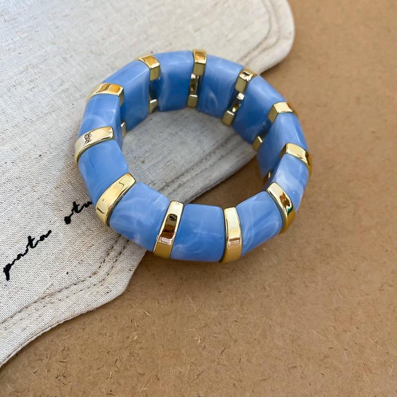 Acrylic Smudge Splicing Bracelet Fashion Versatile Temperament Bracelet Personality Niche Design Sense Jewelry