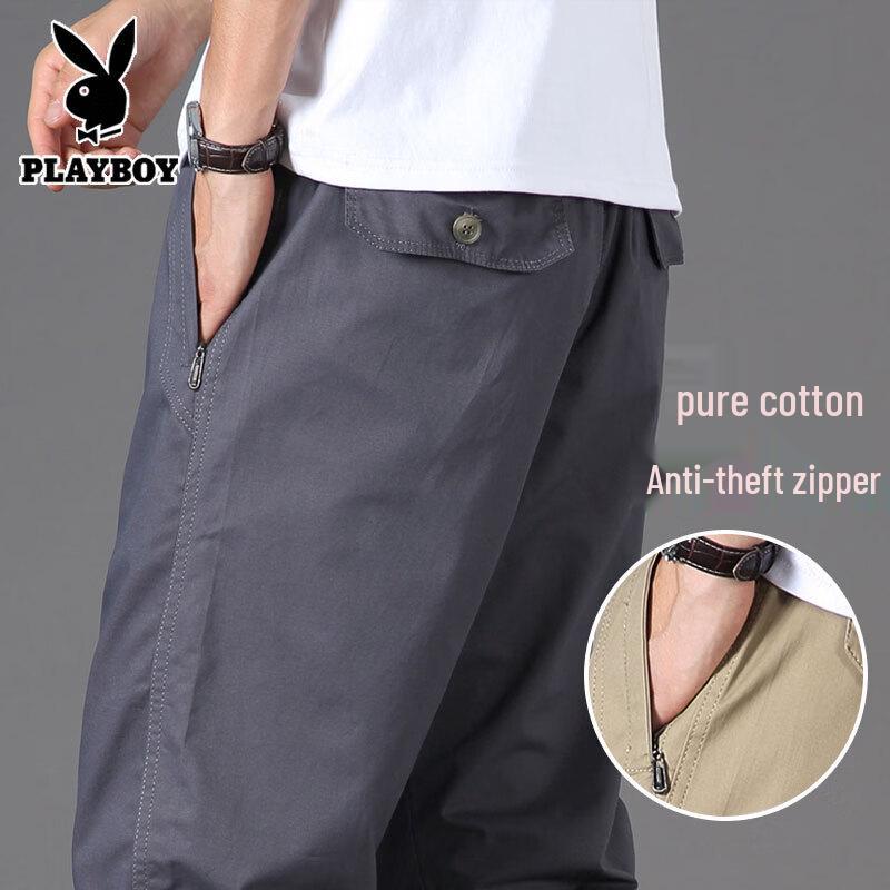 Playboy Men s Loose Fit Cotton Cargo Pants M