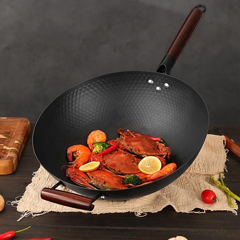 RSFH Black Diamond Cast Iron Wok