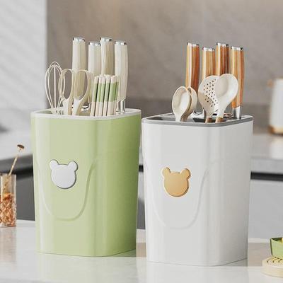 Multifunctional Kitchen Knife and Utensil Storage Rack