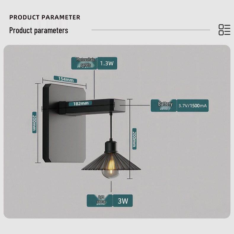 

Водонепроницаемые солнечные садовые настенные светильники - Декоративное наружное атмосферное освещение