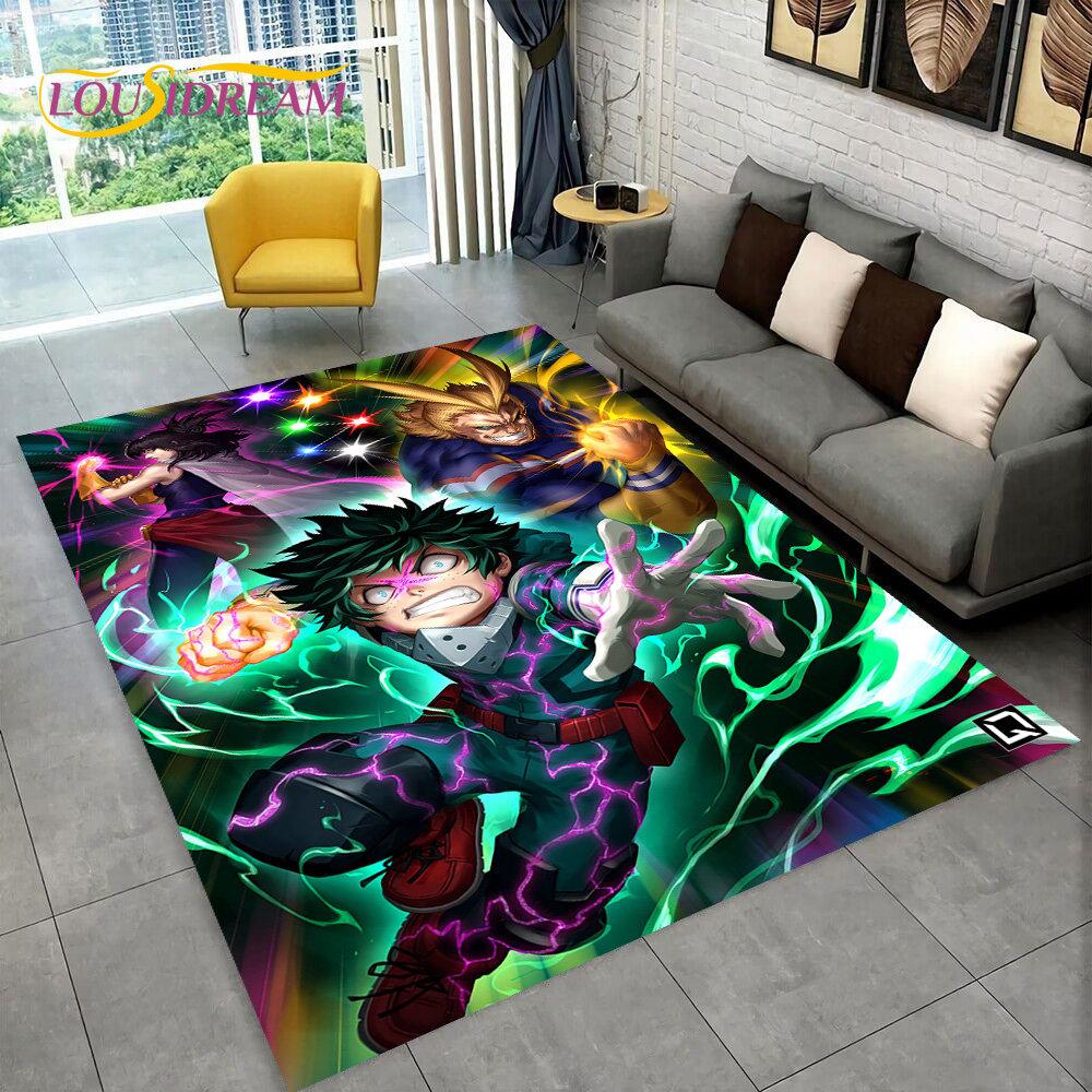 My Hero Academia, Japan Anime Area Rug,Carpets Rug for Living Room Bedroom Sofa Doormat Decoration,Kids Play Non-slip Floor Mat