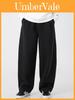 Streetwear Casual Pants With Thickened Polyester Fabric For Youth Lounge Comforts