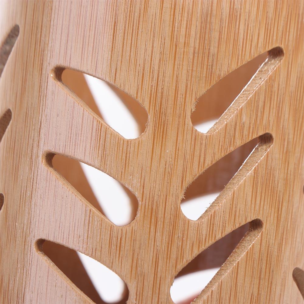 With Drainage Makeup Wood Bamboo Storage Cup For Home Bathroom Toothbrush Holder Toothbrush Cup