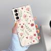 Phone Case For Samsung Galaxy S26 S25 S24 S23 S22 Ultra S20 S21 FE 5G Plus Soft Clear Cover Soft Pale Little Flower