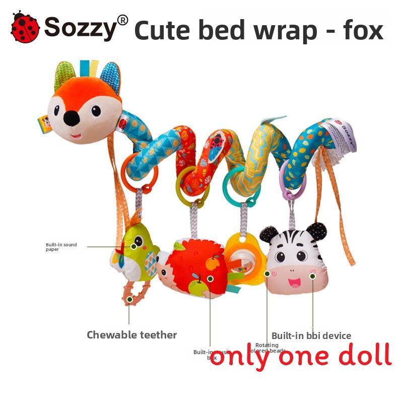 Fuchs Reh Baby Plüschtier Tier-Mobile mit Hängespielzeug für Säuglinge zur visuellen und motorischen Entwicklung