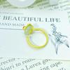 S925 Sterling Silver Hetian Jade Adjustable Ring with Auspicious Cloud Design