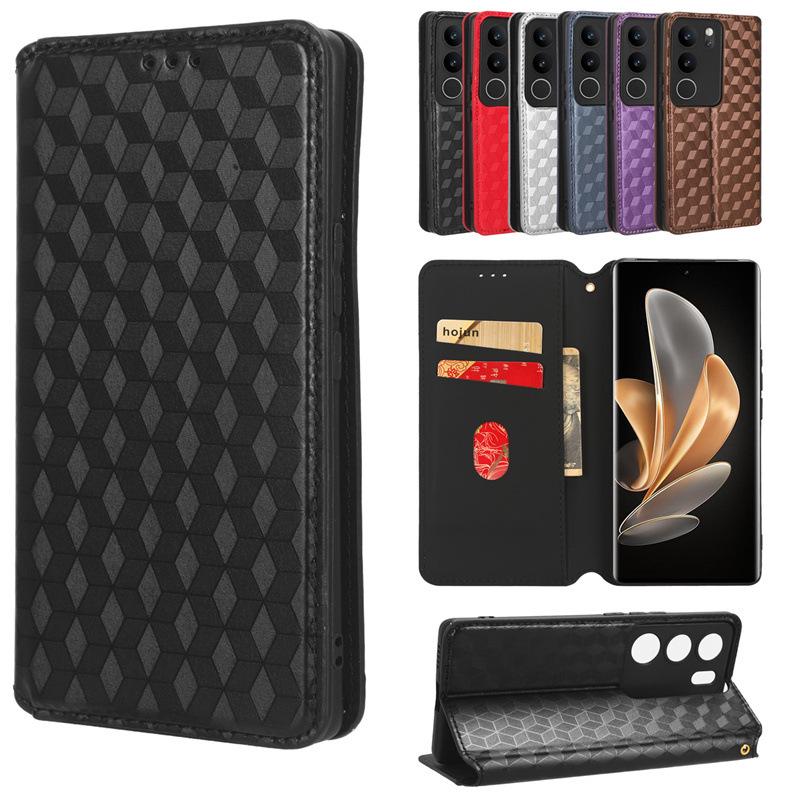 VIVO S17/S17 PRO Leder Wallet Case mit Kartenfach & Ständer