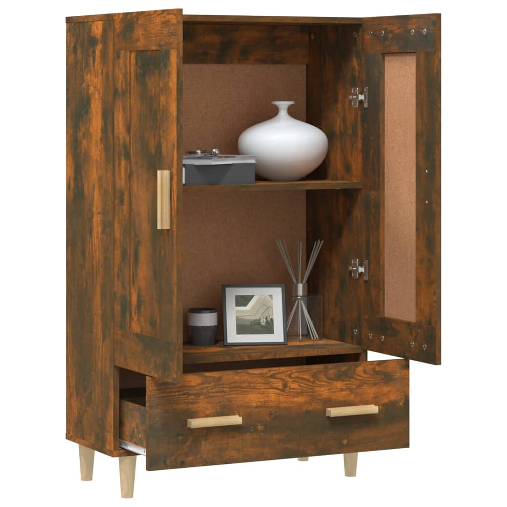 Highboard Smoked Oak 70x31x115 cm Wood Based Panel