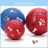 Rubber Dog Puzzle Toy Ball Tough Food Dispenser Interactive Bite-resistant