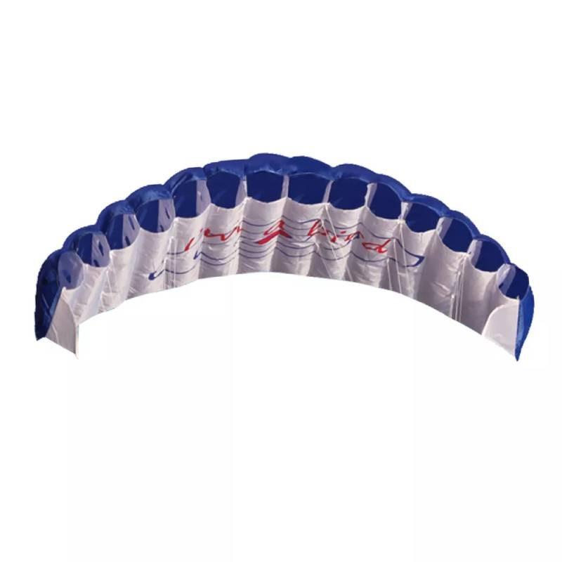 Яркий 1,4-метровый Вэйфанский мягкий двухстропный силовой кайт, идеально подходящий для воздушных трюков и фокусов синий