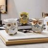 Owl Statue Home Decors Accents Small Animal Sculptures Lovely Owl Figurines for Bedroom Home Gift for Birds Lover