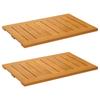 Bathroom Mat Universal Brown 60 X 40 Cm Wood