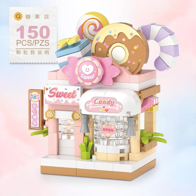 Building Blocks Panda Creative Assembly Decoration Dessert Electrical Mini Particles, Educational Boys and Girls Kids Toys