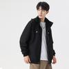 Spring and Autumn Jacket Boys Fat Teen Clothes Loose Casual Jacket Men
