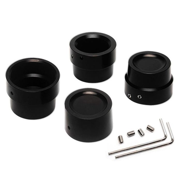 Cache axe / cache écrou d'axe pour Harley Davidson AD7 set noir