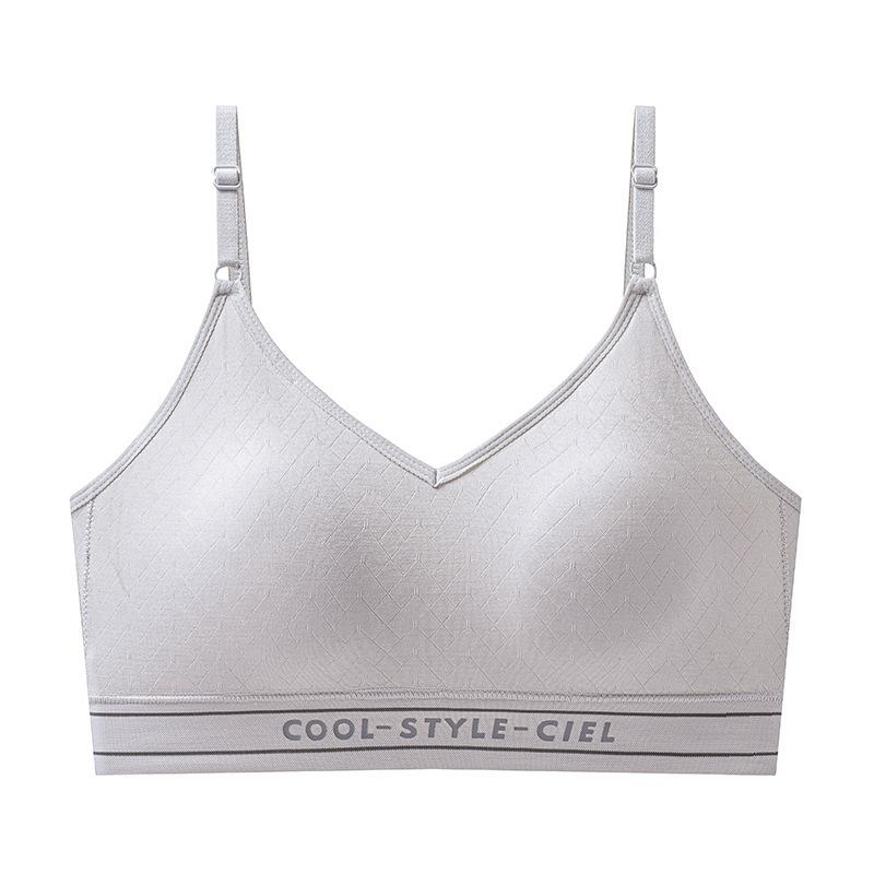 Summer Thin Seamless Vest Type Sports Development Period Child Anti-light Comfortable Breathable High School Student Bra