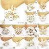 Einfachheit Knöpfe Accessoires Perle Legierung DIY Strasssteine 10 STÜCKE/Set Hohe Qualität Kristall Diamant Schmuck Beliebte Blume