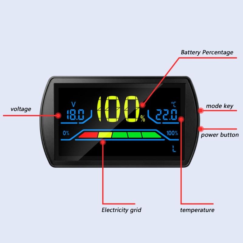 Digital Voltmeter Battery Voltages Tester For Electric Vehicles Outdoor Power Supplies And Repair Tool