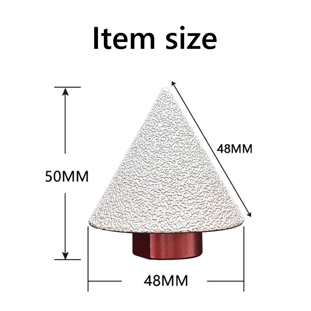 Diamond Grit Chamfer Brazed Chamfering Tool Milling Bit Tile Marble Granite Hole Drilling Enlarging Beveling Stone