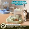 With Water Fountain Pet Water Dispenser Automatic Pet Automatic Feeder  Pet Kitten Bowl Accessories