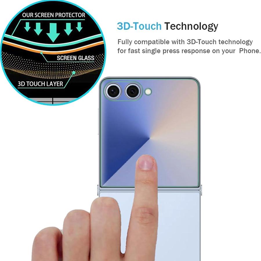 [2+2] 4IN1 HD Tempered Glass Outer Screen Protector + 2PCS Soft Screen Protector Flexible TPU Film for Samsung Galaxy Z Flip 7 6 5 Flip7 Flip6 5G