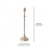 Centerpiece Candlestick Holder | Textured Finish, Taper Candle Holder, Elegant LowProfile Design,