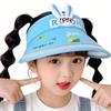 Children's Cute Cartoon Bunny Visor Hat for Boys and Girls, Sun Protection, Breathable, Summer UV Protection Sun Hat