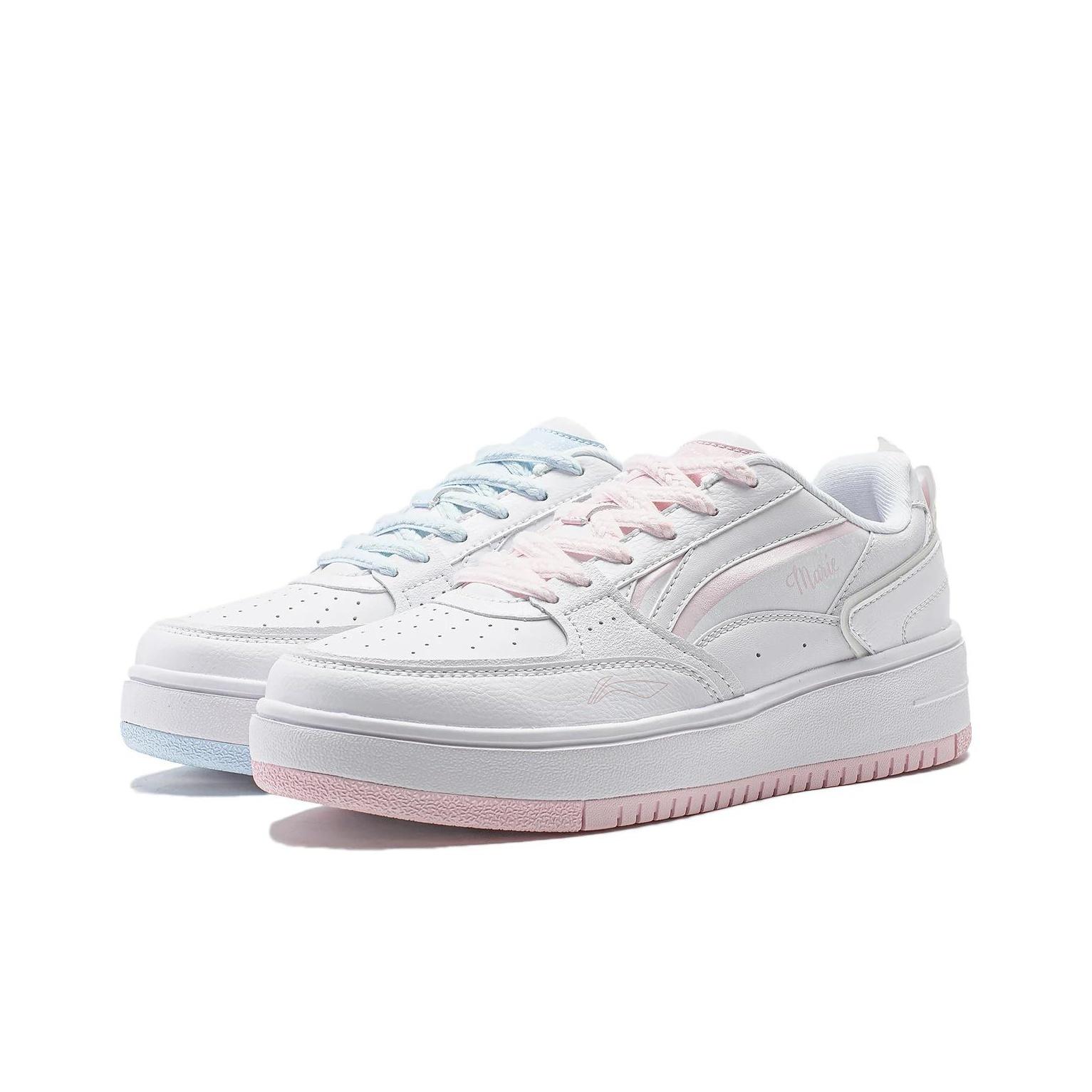 

LiNing LiNing X Disney Slip Resistant Cushioning Low Top Skateboard Shoes Women s Blue Pink Mismatched 37.5