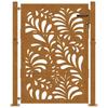Garden Gate 100 X 150 Cm Weathering Steel Wavy Design