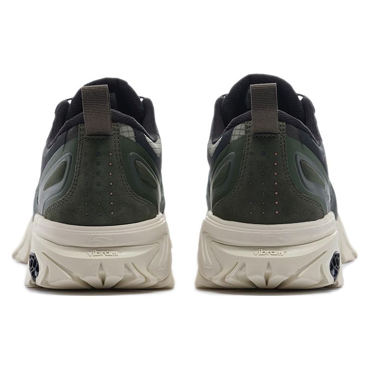 Li-Ning 1990 Non-Slip Wear-Resistant Lightweight Low-Top Casual Shoes Men Sneakers Grape-Green ALFS093-2