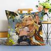 Game Genshin Xilonen Cushion Cover Washable Linen Pillowcase Soft For Sofa Bed Cozy Home Room Decor