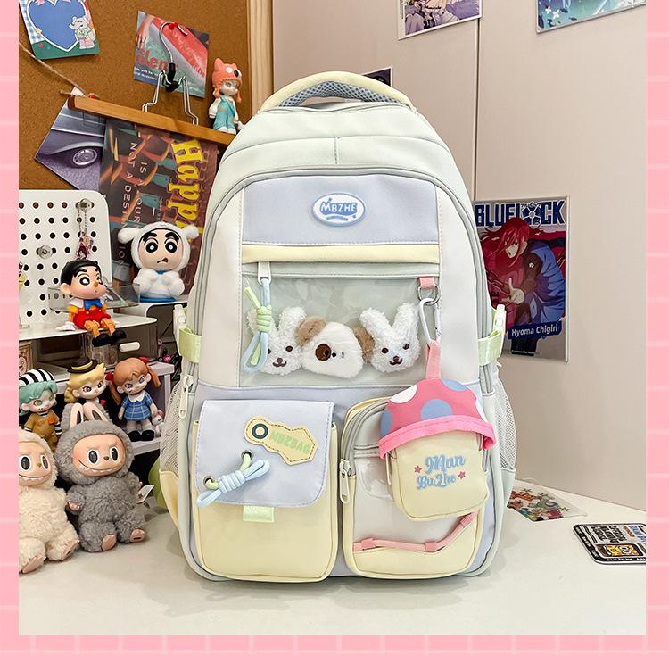 2025 Langlebiger Mehrfachtaschen-Rucksack für Studenten - Großes Fassungsvermögen mit Trolley-Gurt