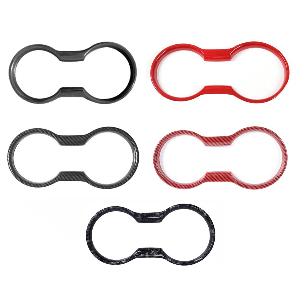 Car Interior Trim Molding Cup Holder Cover Accessories for Ford Mustang 2015- 2022