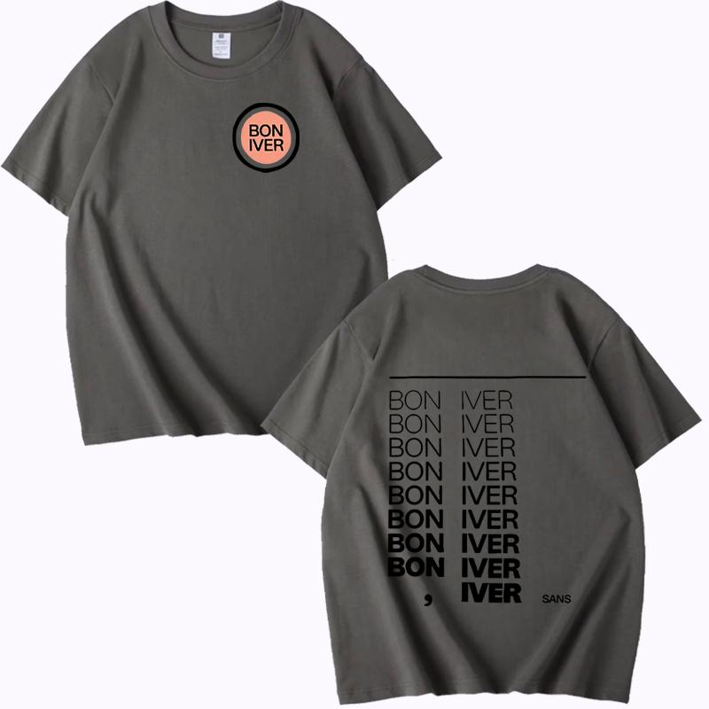 Bon Iver Sable Fable Album 2025 T-shirt men women Oversized 100% Cotton Hot sale short sleeve Summer print Unisex plus size tops