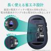 ELECOM Wireless Mouse Medium 5 Buttons and Forward (Receiver Included), Size, (Back Buttons), BlueLED, EPRIM, Black, M-DY13DBXBK