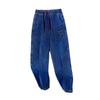 Plus Size Women's High Waist Denim Long Pants - Slimming, Casual, Loose, Cuffed Dad Jeans (200/300 Jin)