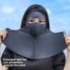 Cool Ice Silk Sun Protection Mask 3D UPF50+ Anti-UV Neck Scarf Neck Protection Dustproof Sunshade Facepiece Outdoor
