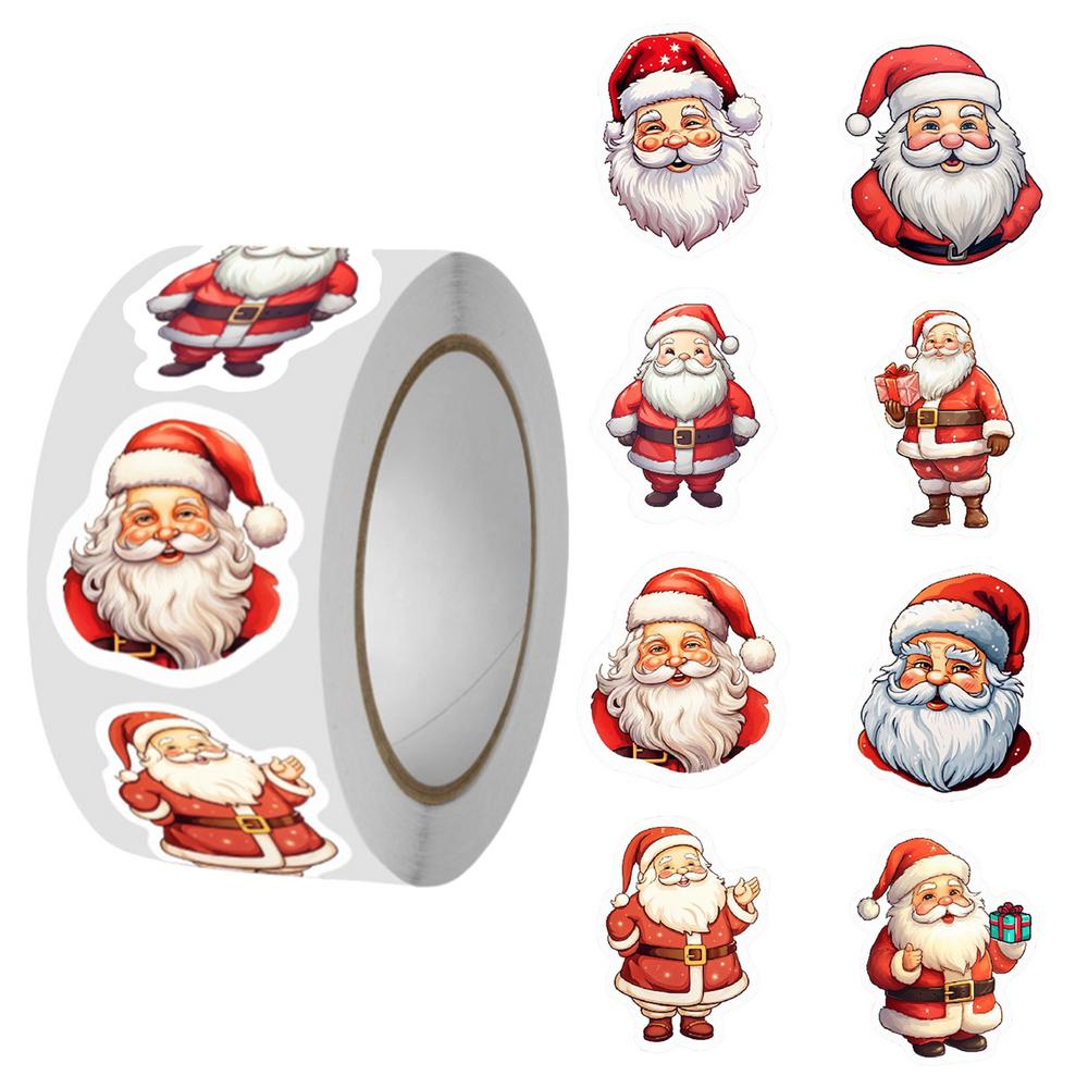 Christmas Holiday Stickers Christmas Santa Claus Envelopes Label Sticker Christmas Party Supplies Label Tag Seal Sticker For 6x6x2.8 mm