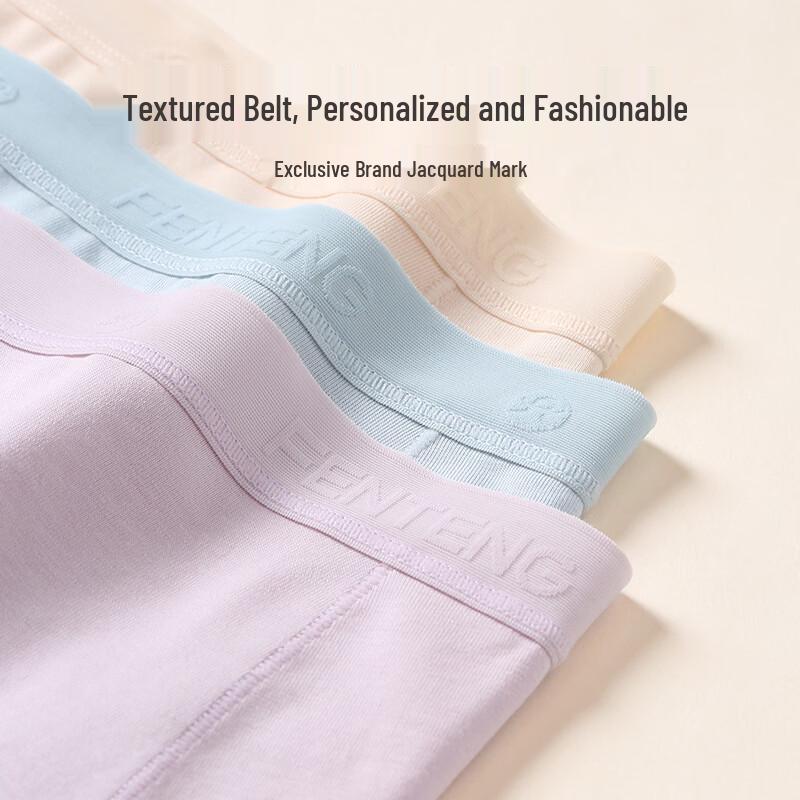 Fenteng Women's Cotton Antibacterial Mid-Waist Briefs