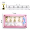 NEW 5pcs Magnetic Nail Stand Nail Display Tips Nail Polish Holder Stand Sample Nails Display Tools MJZSJ03