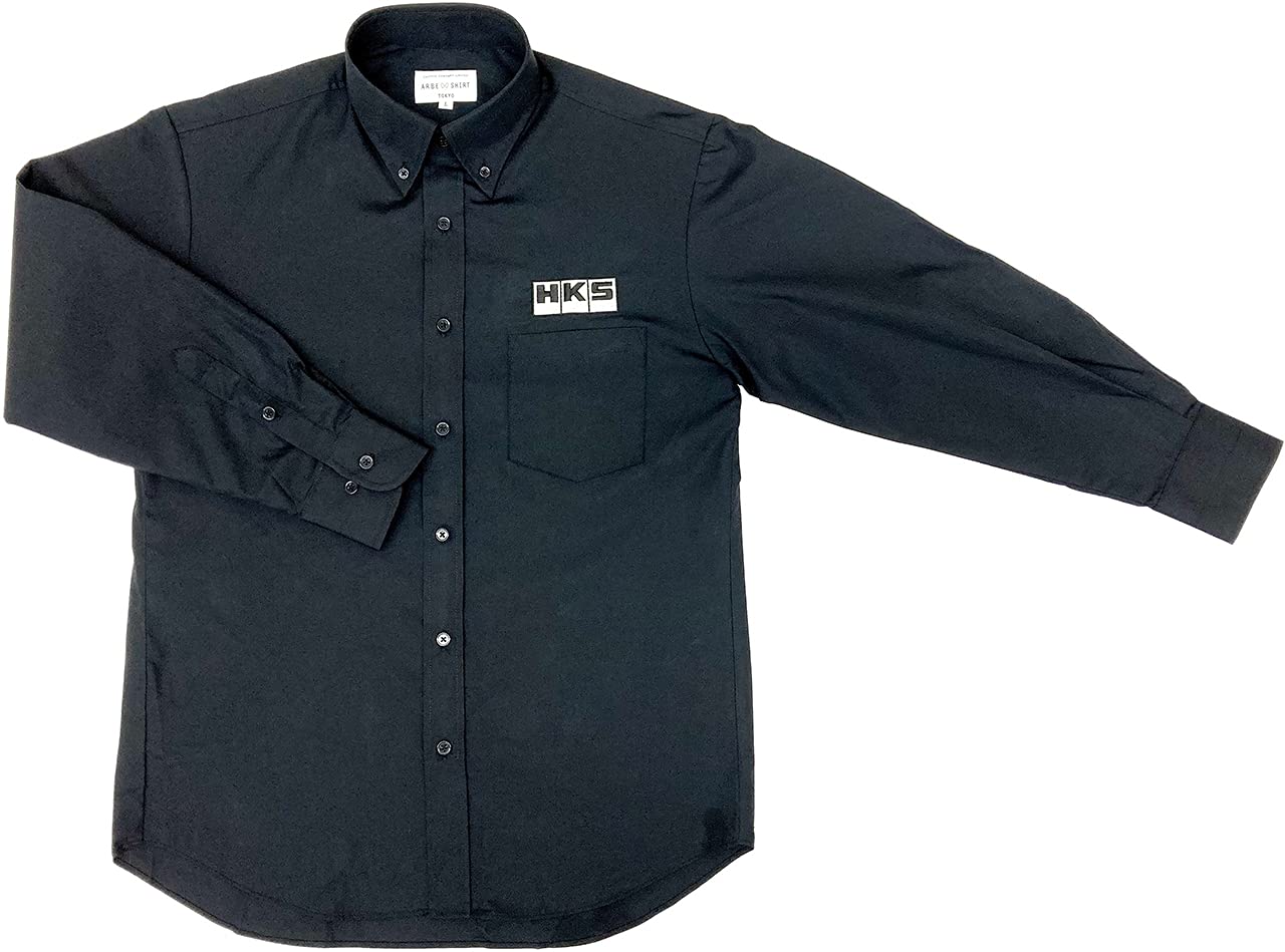 

HKS Men s Button-Down Shirt, Black, Size M (51007-AK421)
