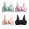 Women's Front Buckle Lace Vest Bra: Slim Fit, Anti-Sag, Beautiful Back Design