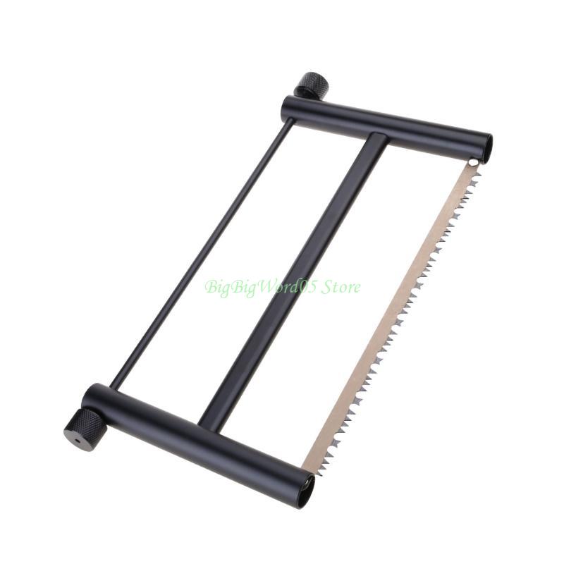 24TE Folding Wood Saw Portable Coping Saw Frame Aluminum Alloy Handsaws Cutting Wood Woodworking in Camping Backpacking
