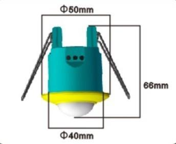 Free Logo Printing Ceiling Mounted Pir Motion Sensor Switch for Light Control